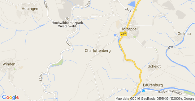 Karte Charlottenberg