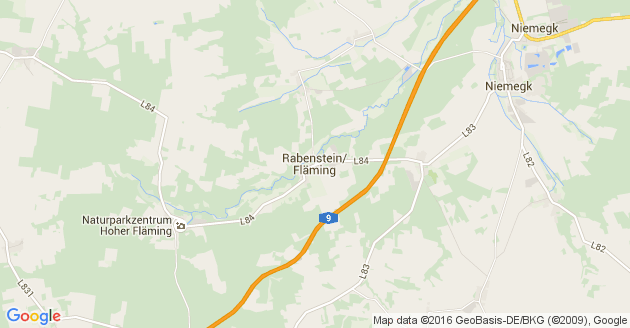 Karte Rabenstein Fläming     