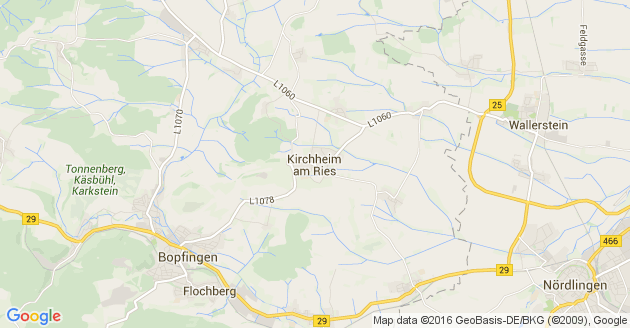 Karte Kirchheim am Ries