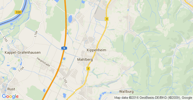 Karte Kippenheim