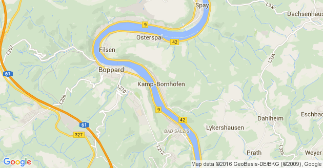 Karte Kamp Bornhofen