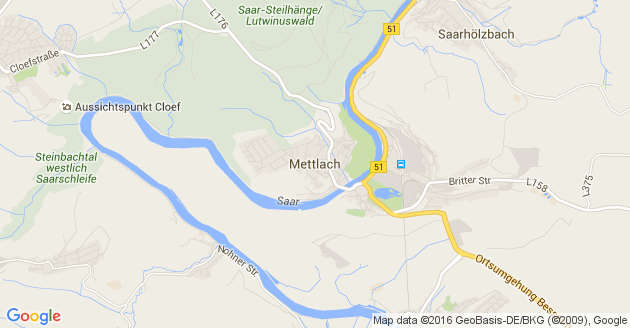 Karte Mettlach
