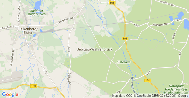 Karte Uebigau Wahrenbrück    