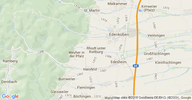 Karte Rhodt unter Rietburg