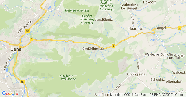 Karte Großlöbichau