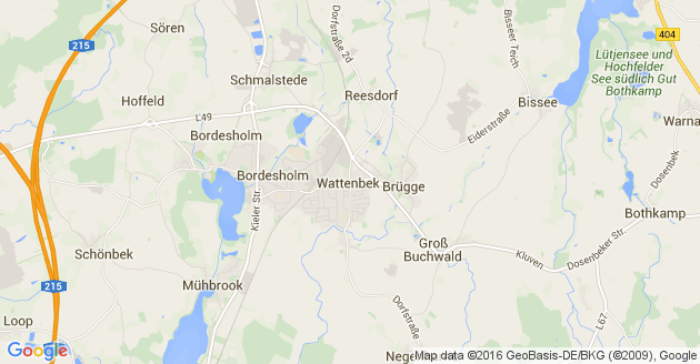 Karte Wattenbek