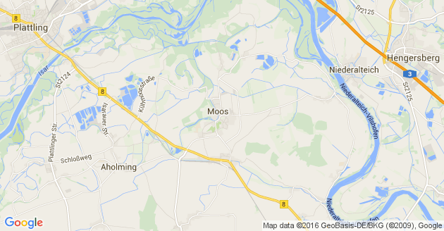 Karte Moos in Niederbayern