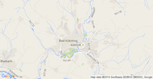 Karte Hohenwarth bei Kötzting