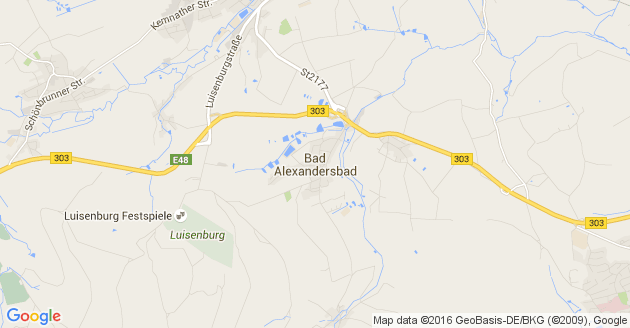 Karte Bad Alexandersbad