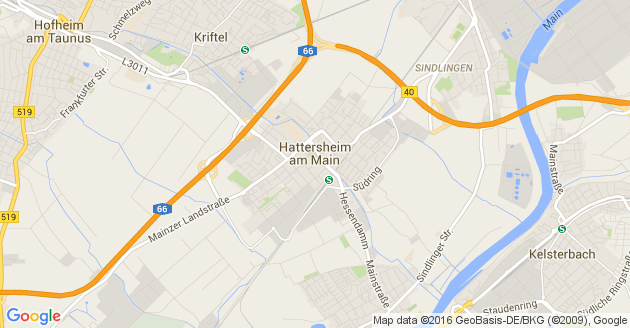 Karte Hattersheim am Main