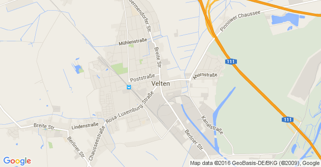 Karte Velten