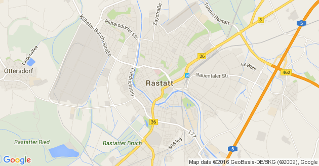 Karte Rastatt