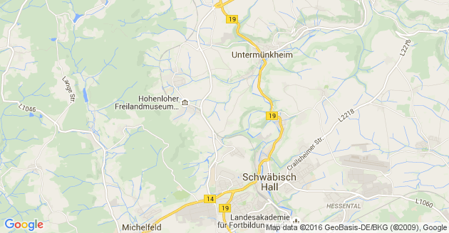 Karte Schöntal Jagst