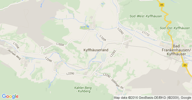 Karte Kyffhäuserland