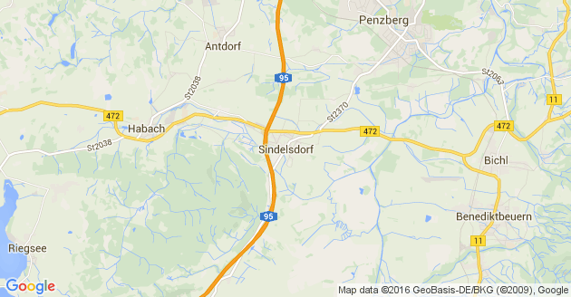 Karte Sindelsdorf