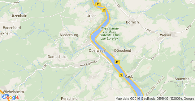 Karte Oberwesel
