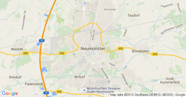 Karte Warder bei Neumünster