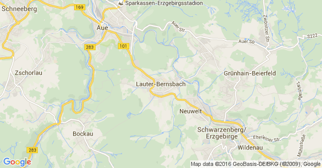 Karte Lauter Bernsbach