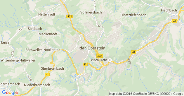 Karte Schauren bei Idar Oberstein