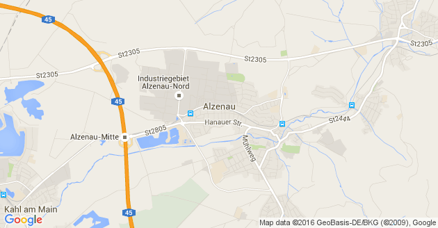 Karte Alzenau in Unterfranken