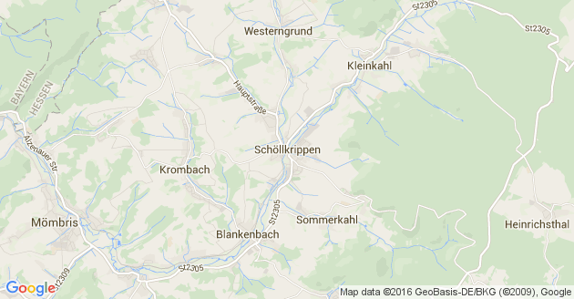 Karte Schöllkrippen