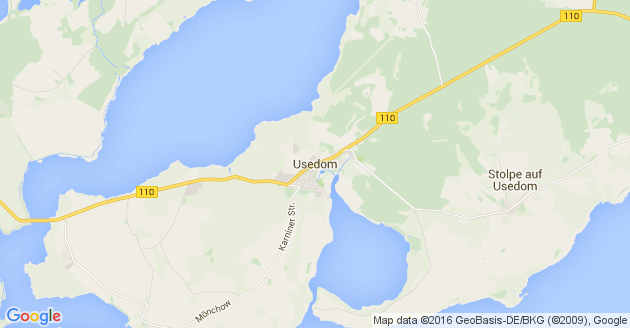 Karte Usedom