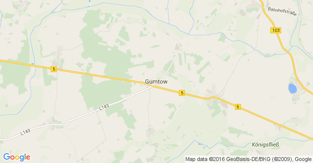 Karte Gumtow