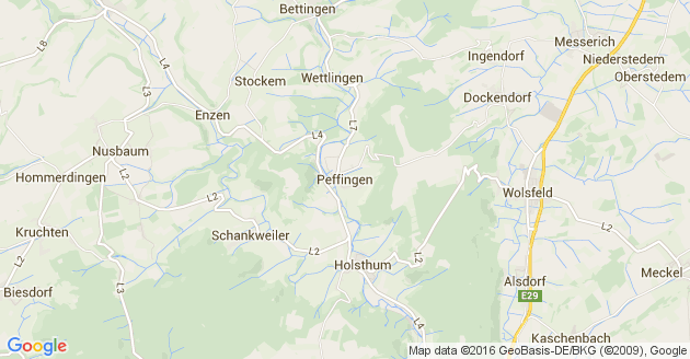 Karte Peffingen
