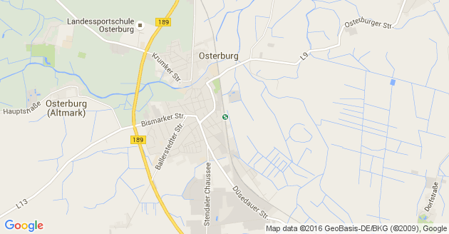 Karte Osterburg in der Altmar