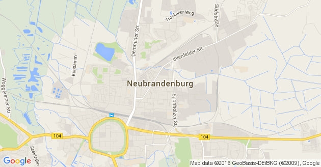 Karte Neubrandenburg