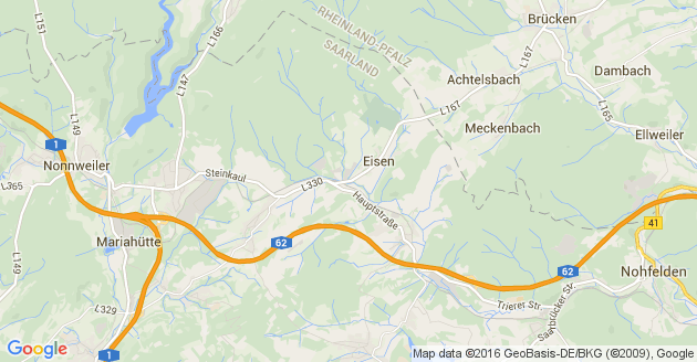 Karte Neuhütten im Hunsrück