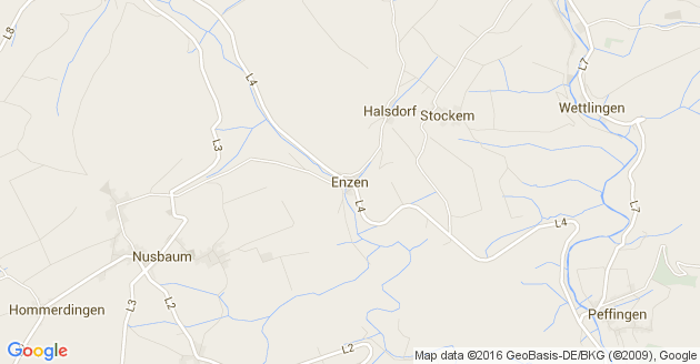 Karte Enzen in der Eifel