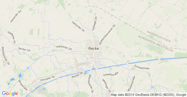 Karte Recke
