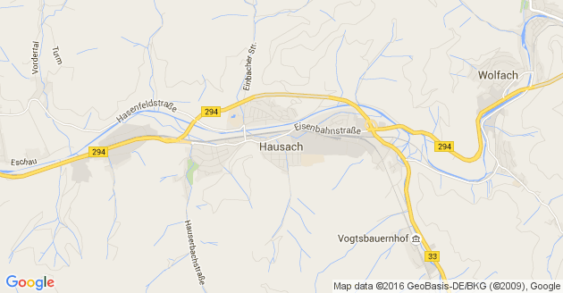 Karte Hausach