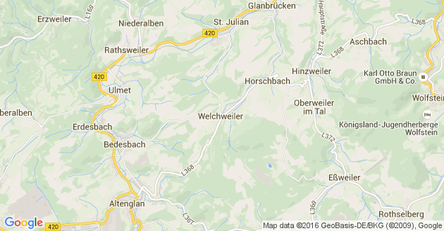 Karte Welchweiler