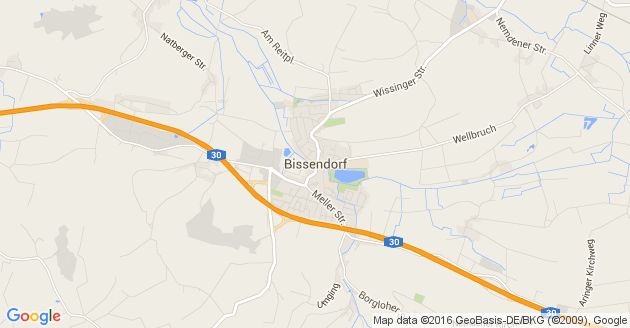 Karte Bissendorf Kreis Osnabrück