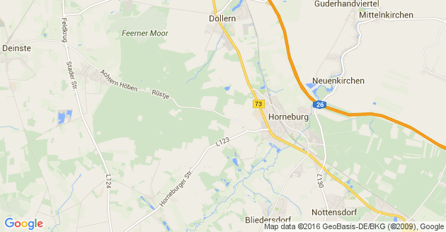 Karte Horneburg an der Niederelbe