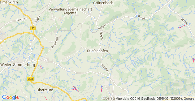 Karte Stiefenhofen