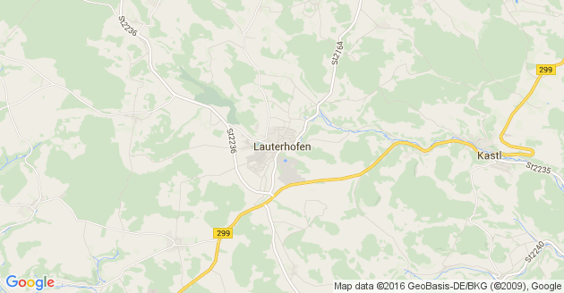 Karte Lauterhofen in der Oberpfalz