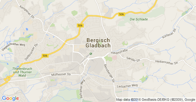 Karte Bergisch Gladbach