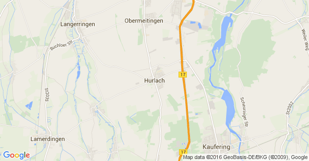 Karte Hurlach in Oberbayern