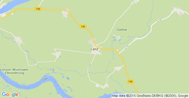 Karte Lanz in Brandenburg