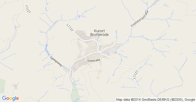 Karte Brotterode Trusetal