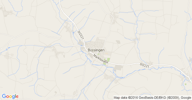 Karte Bissingen in Schwaben