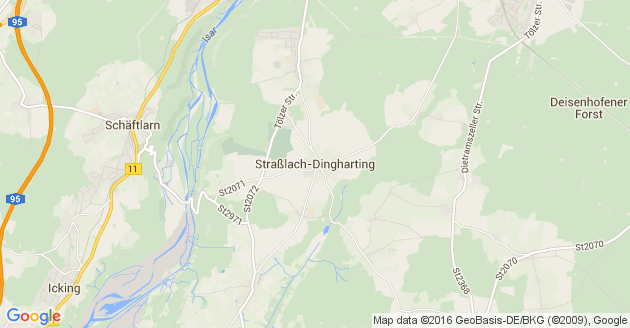 Karte Straßlach Dingharting