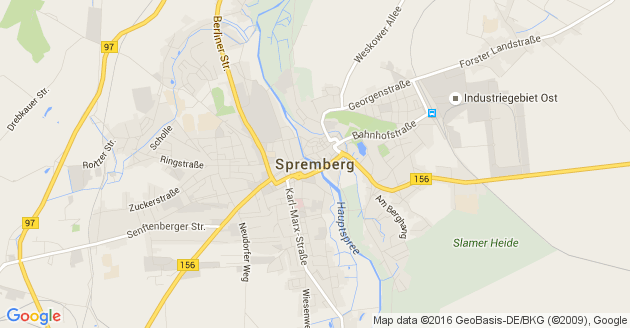 Karte Spremberg