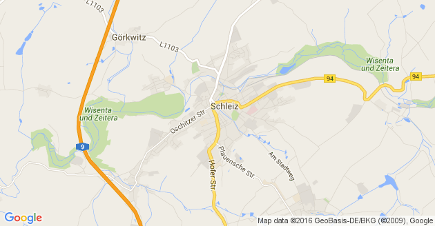 Karte Dittersdorf bei Schleiz