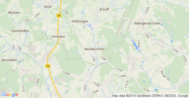 Karte Neunkirchen im Westerwald