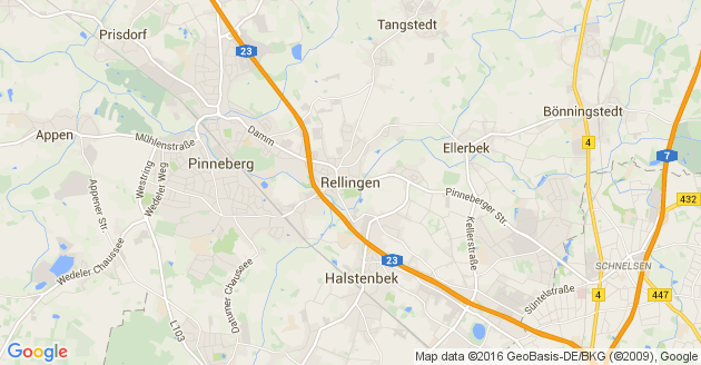 Karte Rellingen