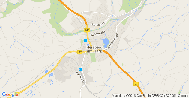 Karte Herzberg am Harz